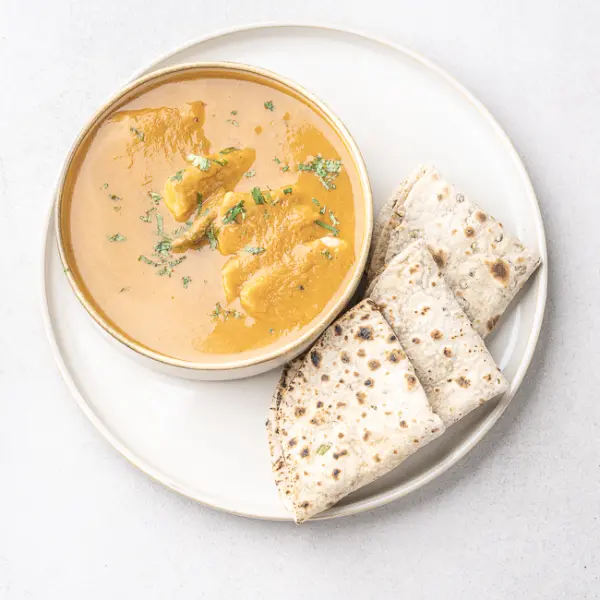 Malwani Fish Curry With Coriander Roti